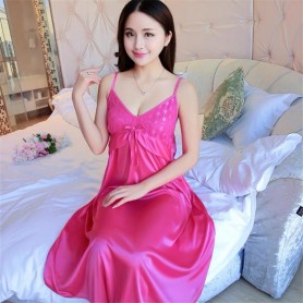 Sexy Silk Night Dress PA196 Free Siz4-80kg